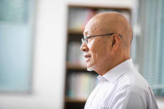 インタビューに答える林社長