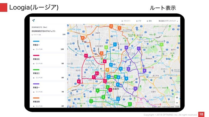 ルージアの地図画面
