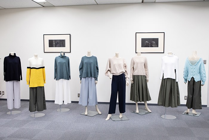 ホールガーメントで作られたさまざまなアイテム