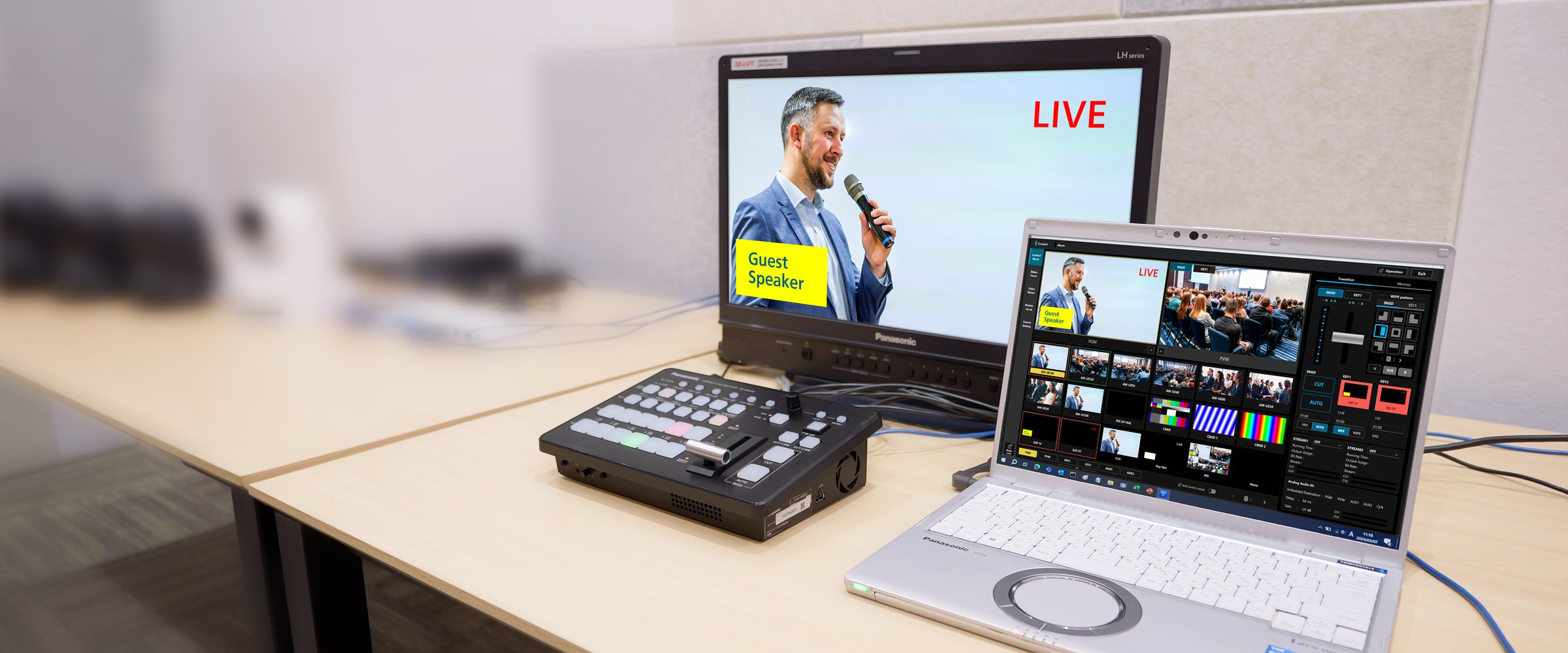 スイッチャーセット　ビデオスイッチャー　パナソニック ライブスイッチャー - 放送・業務用映像システム - パナソニック