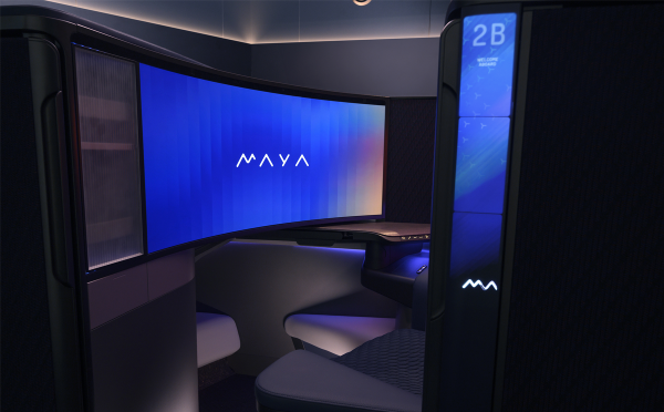 RTXのCollins Aerospace社とパナソニック アビオニクスがプレミアムな空の旅の未来　「MAYA」を発表