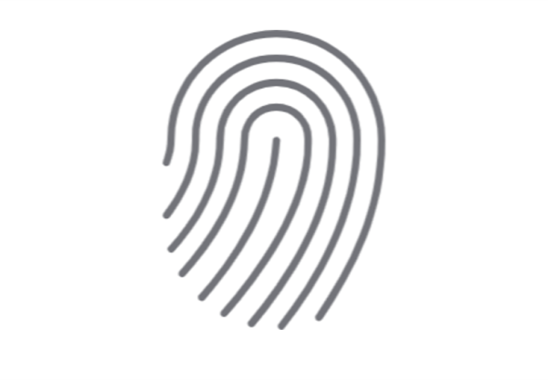 指紋認証のアイコン
