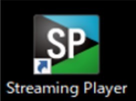 インストールが完了し、デスクトップにStreaming Playerのショートカットアイコンが作成されます。