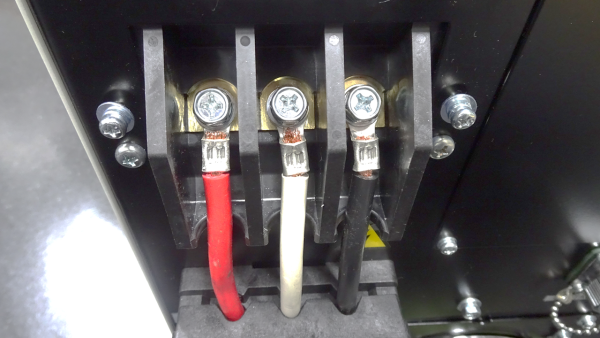 入力端子部の写真です