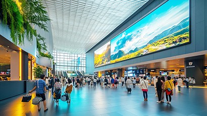 駅・駅周辺を映像と音でトータル演出