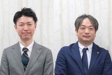 株式会社ツクイ　営業推進本部　チーフスペシャリスト　波戸 真之介様（写真左）事業支援部　シニアスペシャリスト　五十嵐 廣多様（写真右）