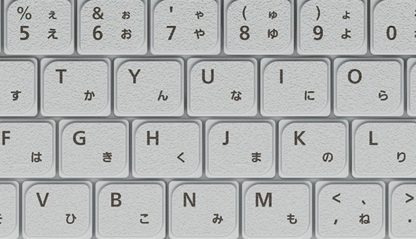 文字が消えにくいレーザー印刷キーボード