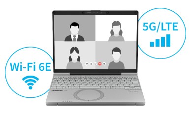 Wi-Fi 6Eと5Gに対応したワイヤレス機能