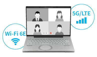 Wi-Fi 6Eと5Gに対応したワイヤレス機能