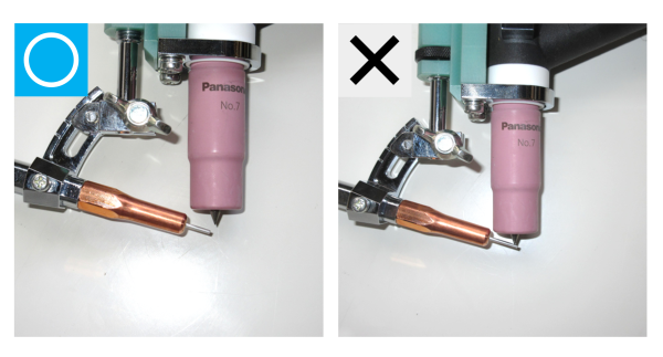 フィラー送給経路を適切な距離で調整しましょう