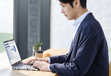 軽量、長時間駆動のイメージ