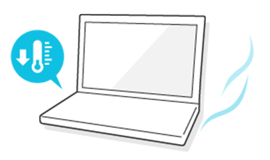 なるべくバッテリーを低い温度で管理する