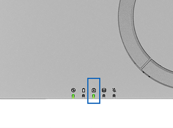 Caps Lockモードが有効