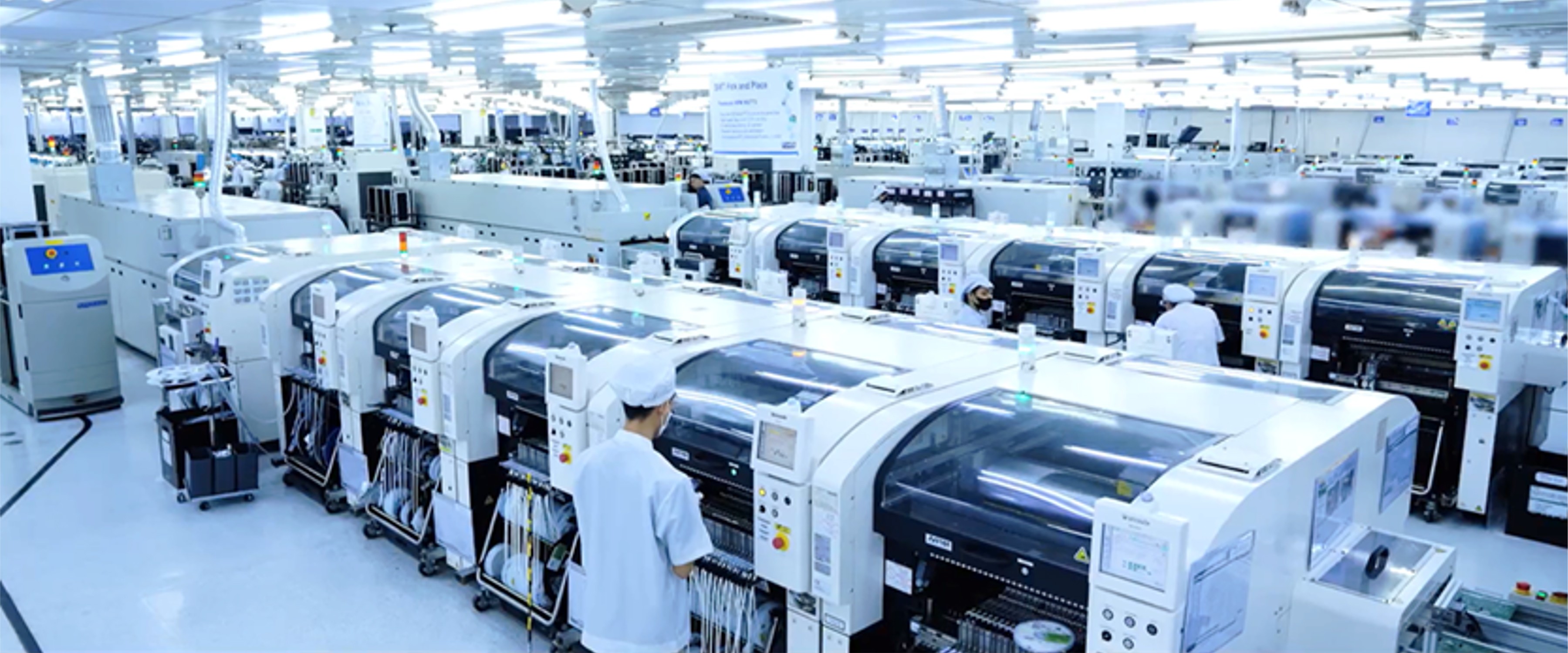 モノづくりが機械化された工場内