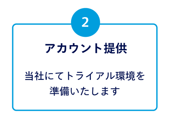 ステップ２アカウント提供