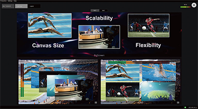 画⾓フリー、最大16K（66Mピクセル）の“CANVAS”の画像