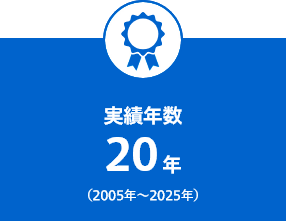 実績年数　20年