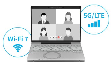 Wi-Fi 7と5Gに対応したワイヤレス機能