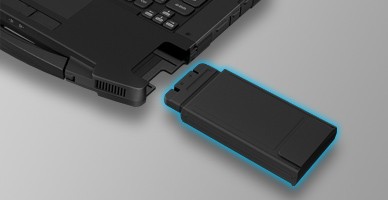 着脱式の高容量バッテリー