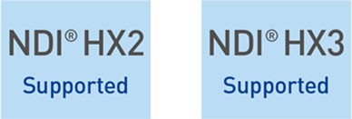 NDI HX2サポートとNDI HX3サポートの画像