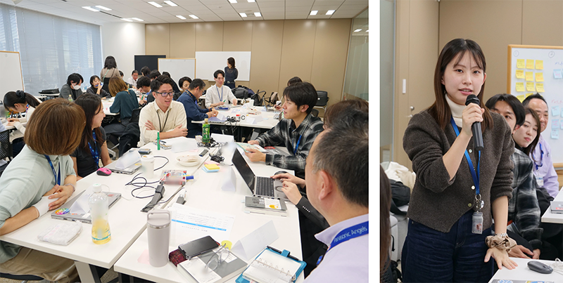 DEIに関するワークショップを行う社員