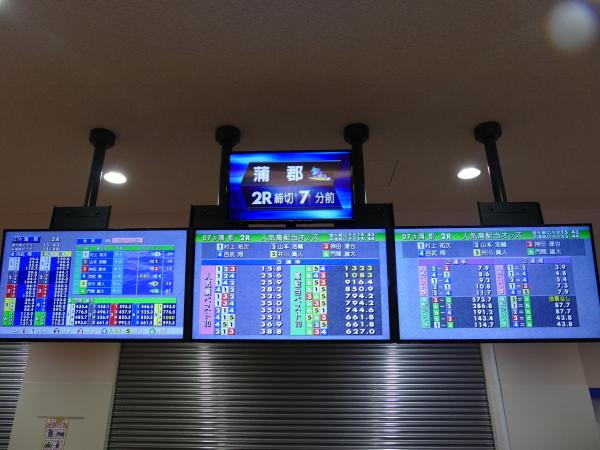 写真：館内モニター