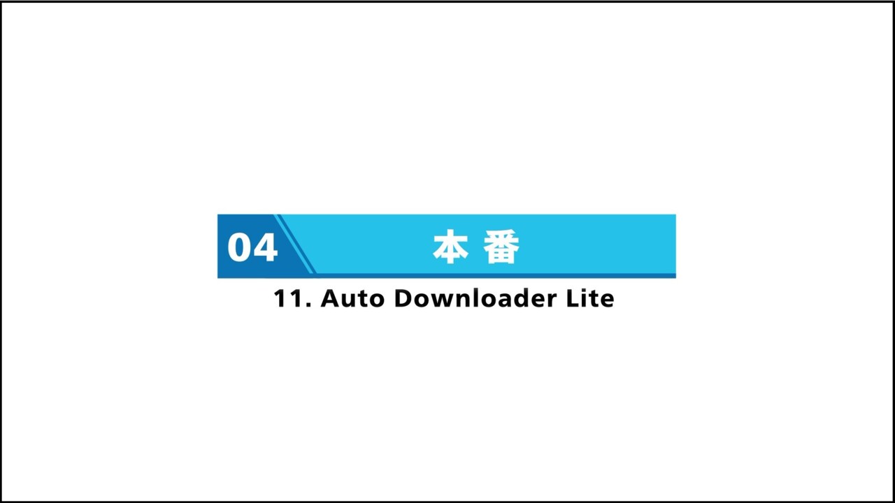11. Auto Downloader Lite