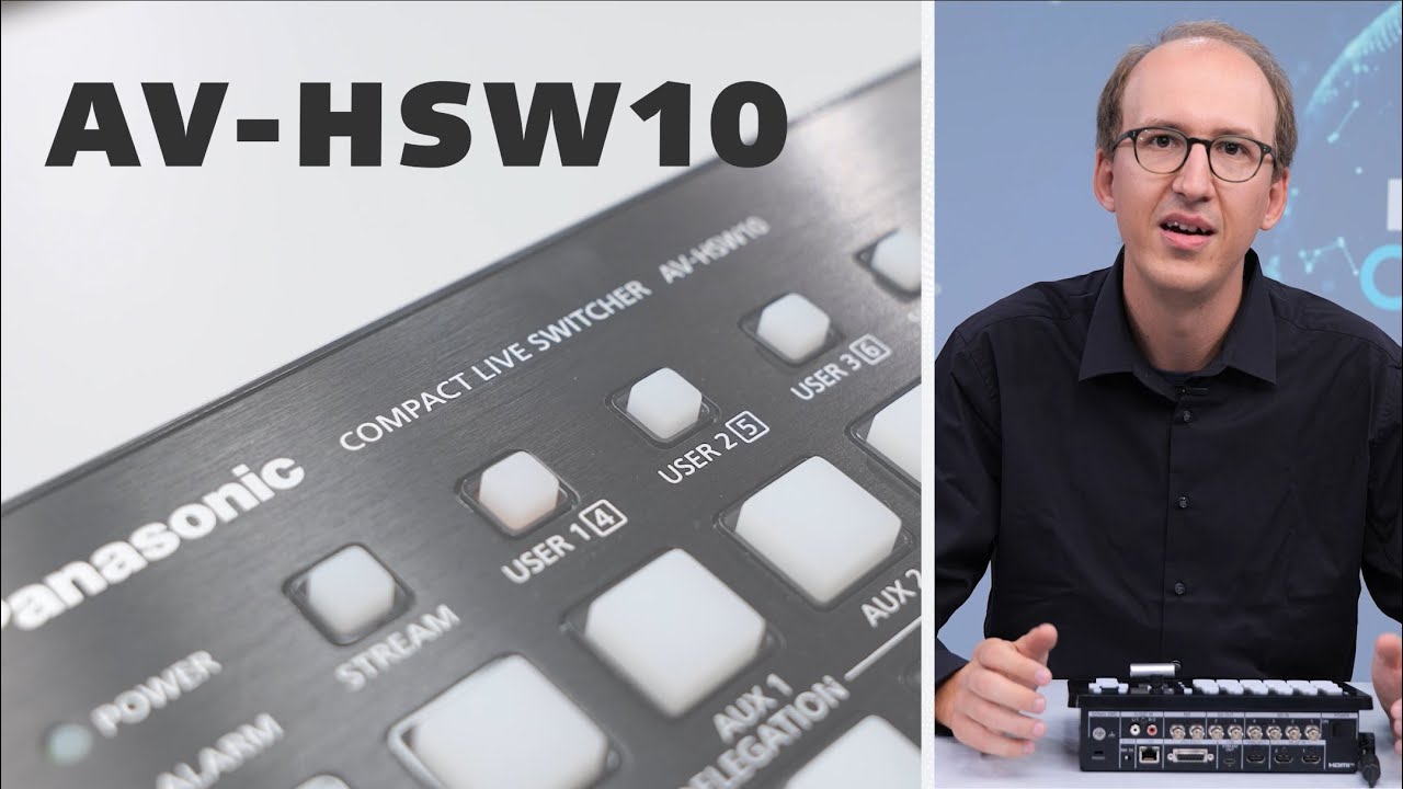 映像制作環境を拡げる、コンパクトIPスイッチャーAV-HSW10