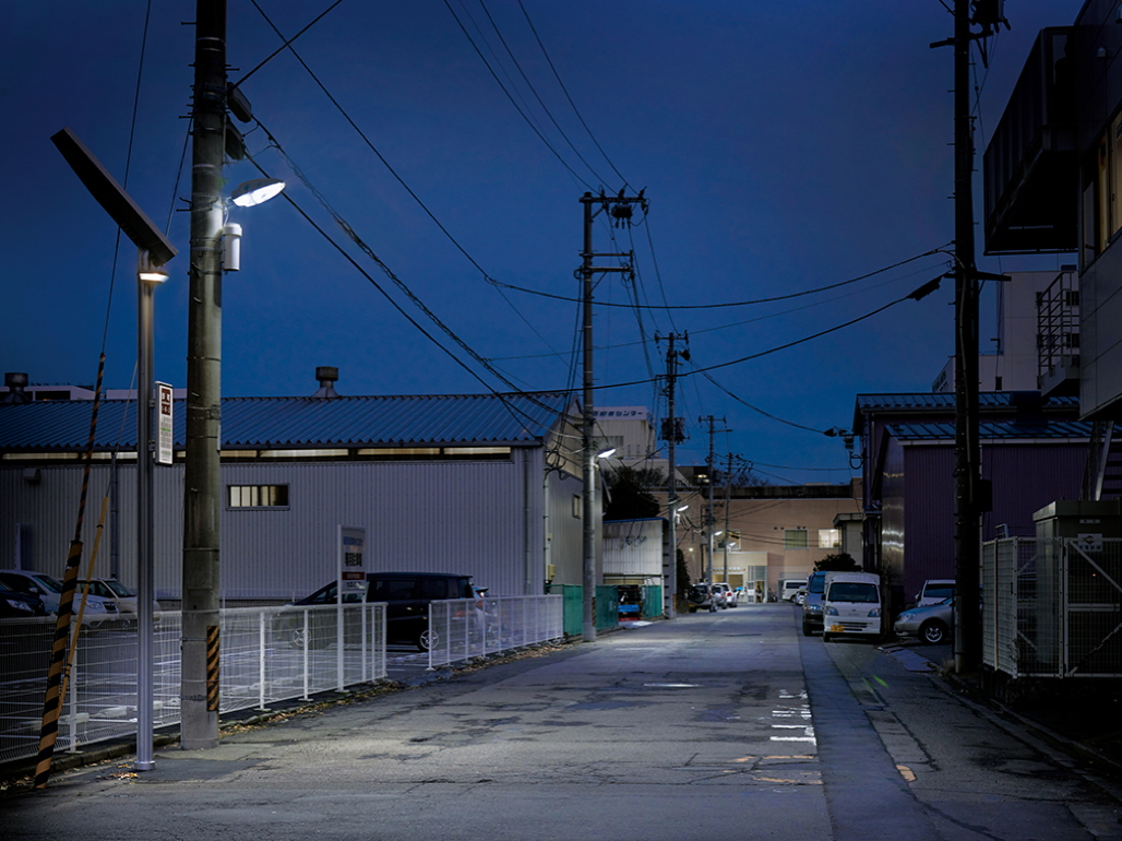 写真：卸町1丁目のLED街路灯