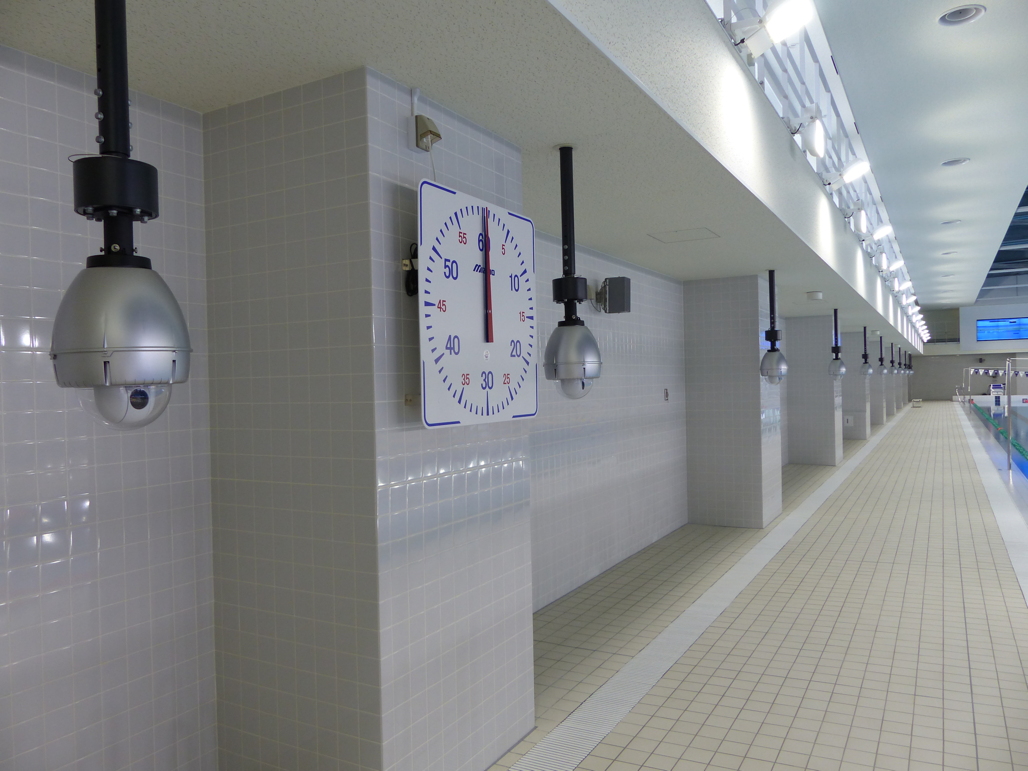 写真:プールサイドカメラ