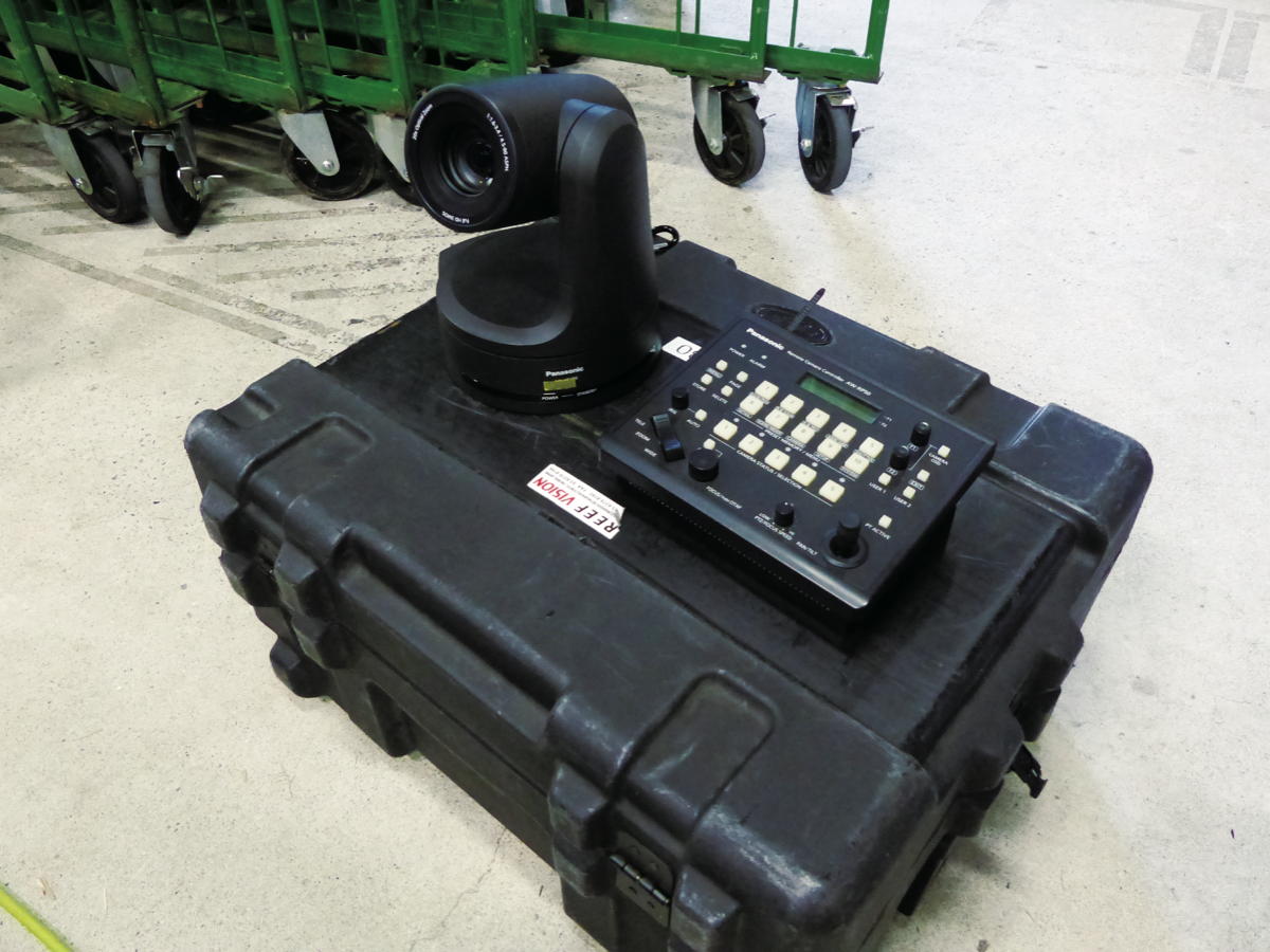 写真：HDインテグレーテッドカメラAW-HE130KとリモートカメラコントローラーAW-RP50も活用して多彩な撮影に対応