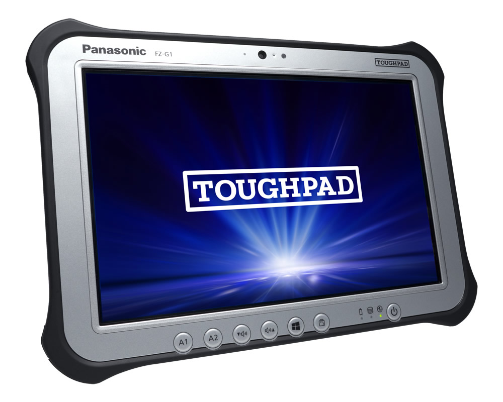 写真:採用機種:頑丈10.1型タブレット TOUGHPAD FZ-G1 用途:デジタル平板システム
