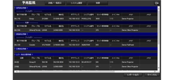 メンテナンスレポート
