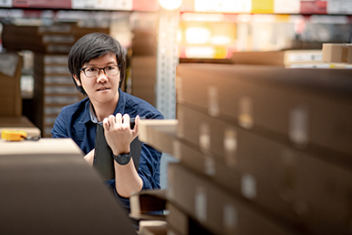 イメージ図：バックヤードの様子