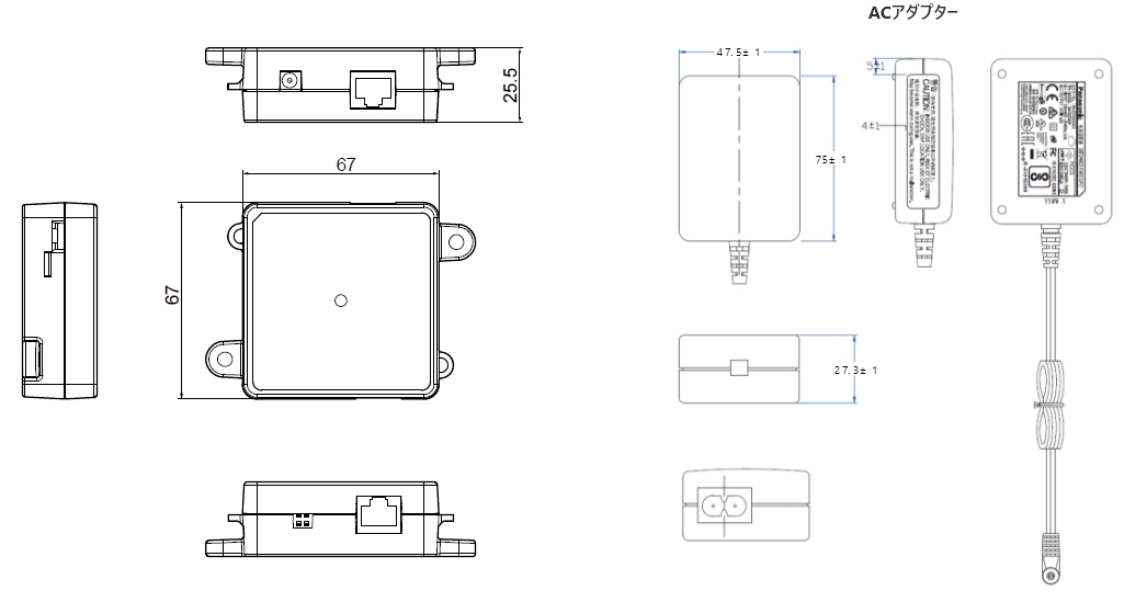 寸法図（単位：mm）