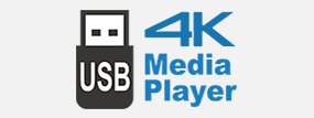 4K USBメディアプレーヤー内蔵のピクト