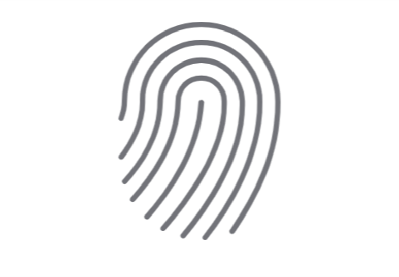 指紋認証のアイコン