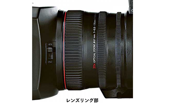AG-CX370レンズリング部の画像