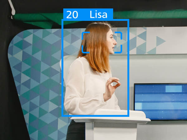 顔認証機能をオンにすることで人物を指定したフレーミング