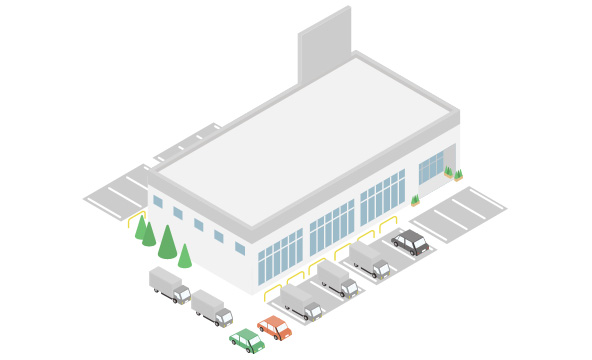 搬入口に一般車両が侵入してしまい、物流トラックが入れない等、不必要な対応工数がかかる