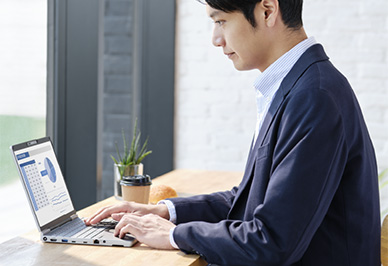 軽量、長時間駆動のイメージ