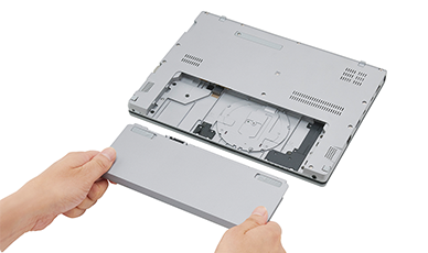 着脱式バッテリー