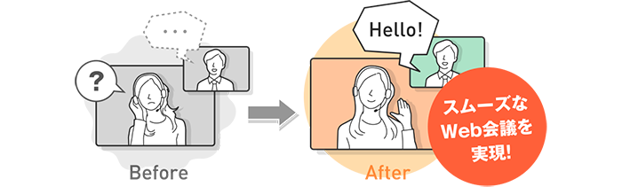 スムーズなWeb会議を実現