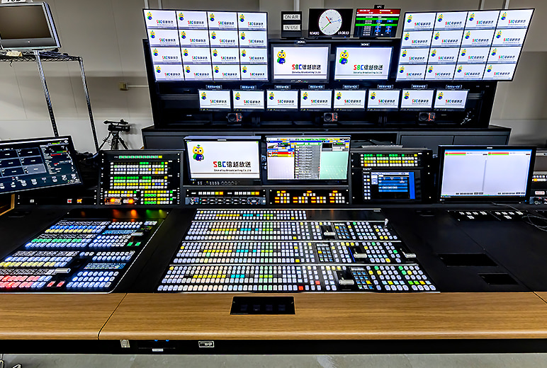 写真：報道フロアの横に配置されているNサブ全景