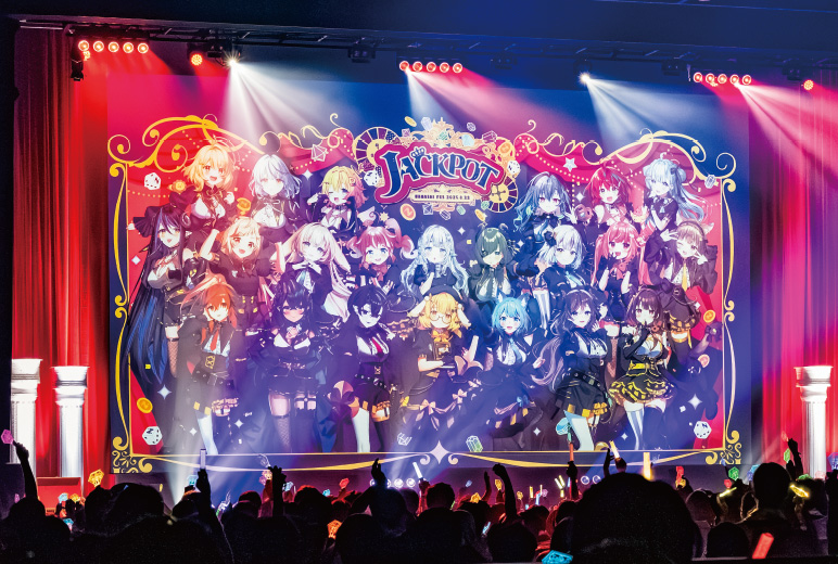 本番中の様子。約530型の大画面映像で満員の観客にパフォーマンスを届けた。