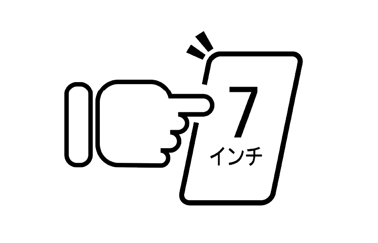大きな画面で見やすい