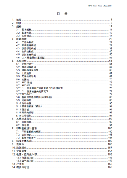 NPM-WX,WXS 规格说明书